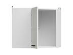 Junona Line – white chalk gloss — Cabinet górna narożna