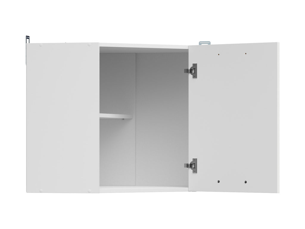 Junona Line – white chalk gloss — Cabinet górna narożna