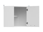 Junona Line – white chalk gloss — Cabinet górna narożna