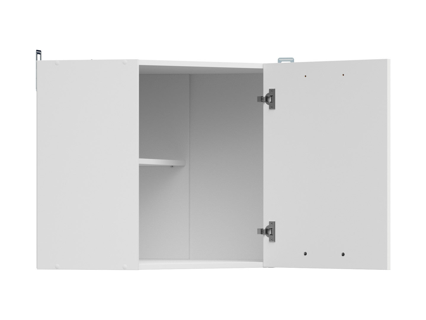 Junona Line – white chalk gloss — Cabinet górna narożna
