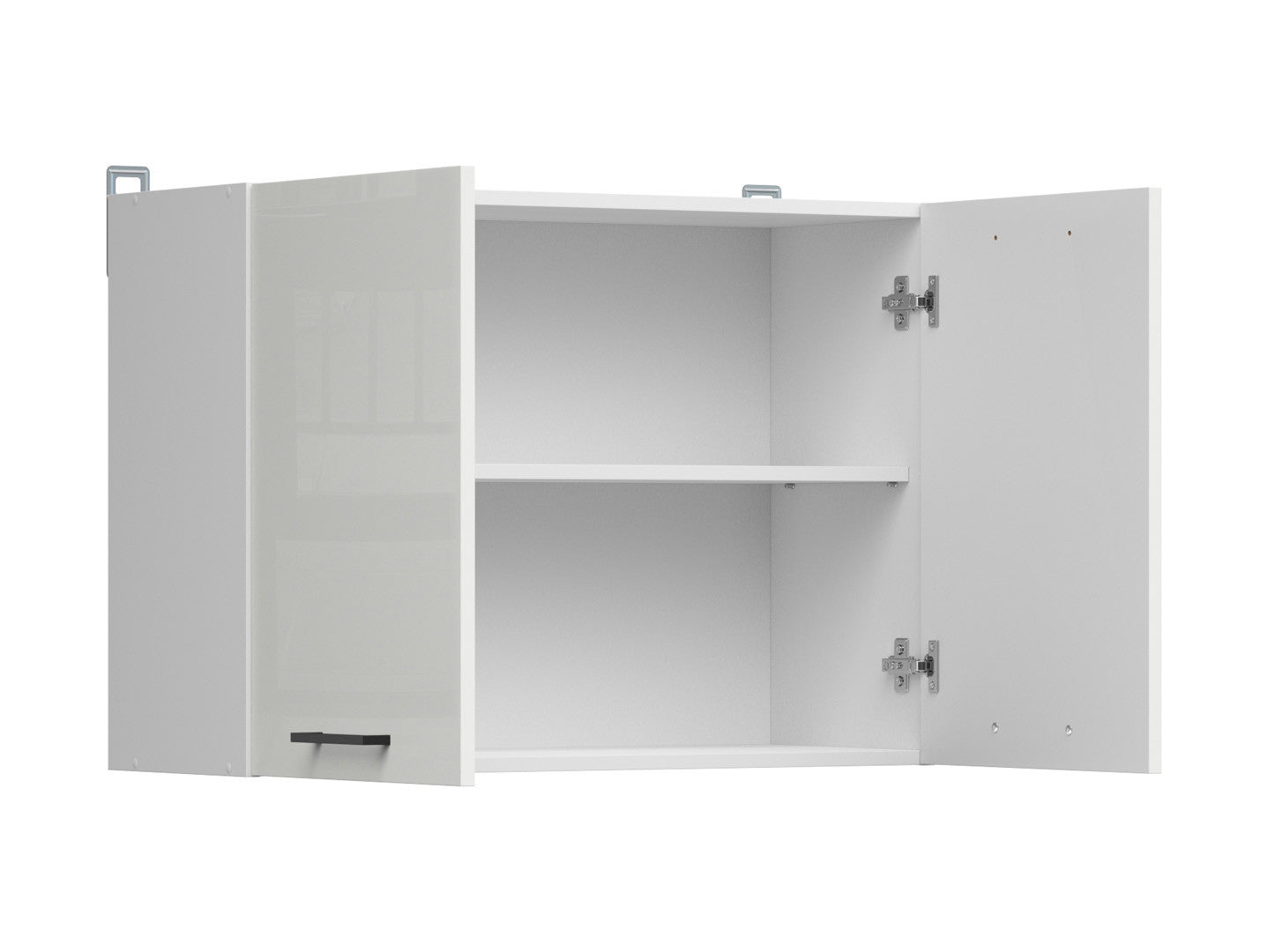 Junona Line – white chalk gloss — Cabinet wisząca