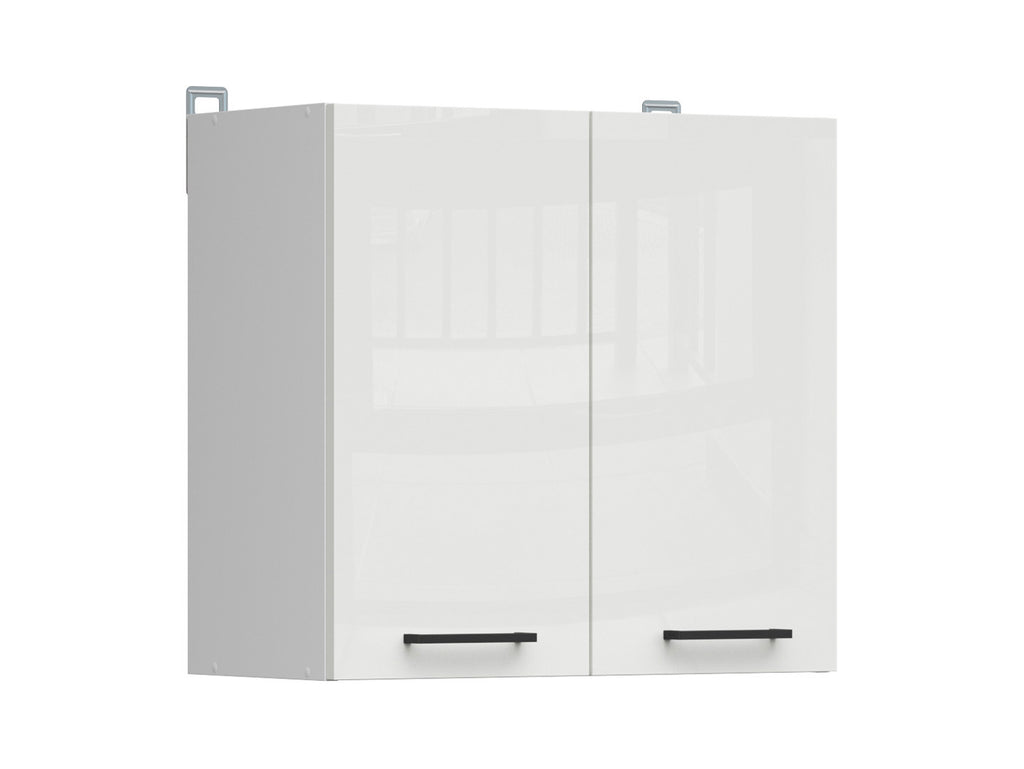 Junona Line – white chalk gloss — Cabinet wisząca