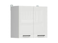 Junona Line – white chalk gloss — Cabinet wisząca