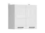 Junona Line – white chalk gloss — Cabinet wisząca