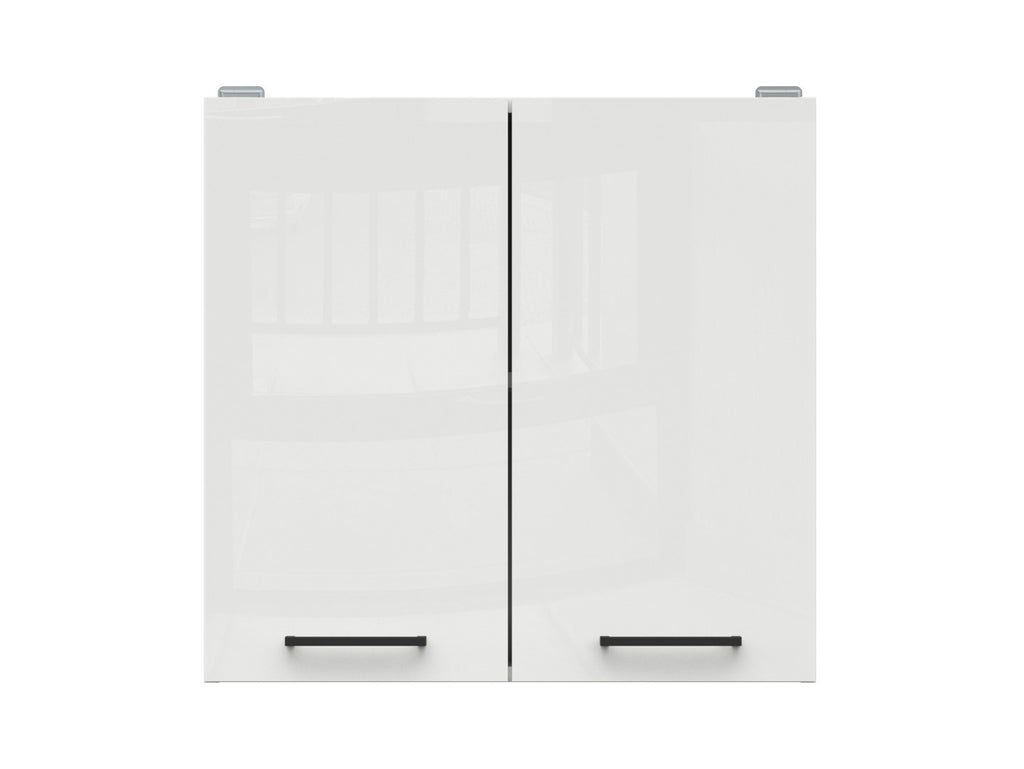 Junona Line – white chalk gloss — Cabinet wisząca