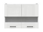 Junona Line – white chalk gloss — Cabinet górna witryna