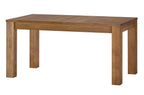 Velvet Extendable Dining Table 160–250 cm – Rustic Oak, Solid Wood, Szynaka