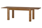 Velvet Extendable Dining Table 160–250 cm – Rustic Oak, Solid Wood, Szynaka