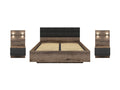 Kassel 160 bed set with bedside cabinets