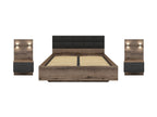 Kassel 160 bed set with bedside cabinets
