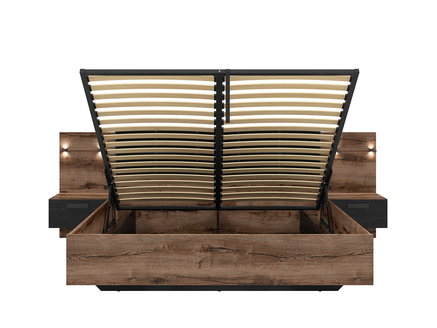 Kassel 160 bed set with bedside cabinets