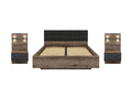 Kassel 160 bed set with bedside cabinets