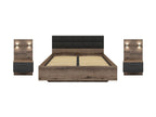 Kassel 160 bed set with bedside cabinets