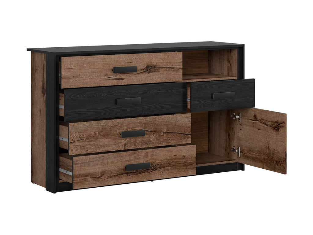 Kassel 160 bed set with chest of drawers