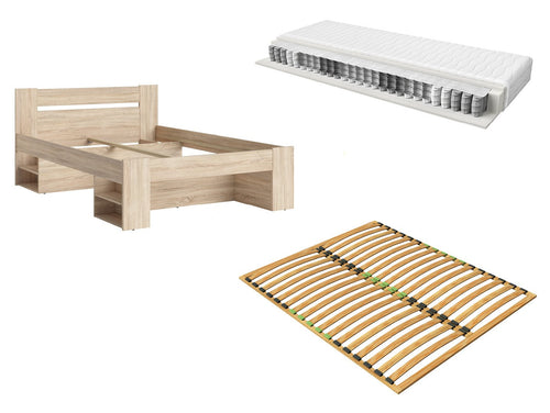 Bed set 140 Nepo Plus, slatted base and Premia mattress